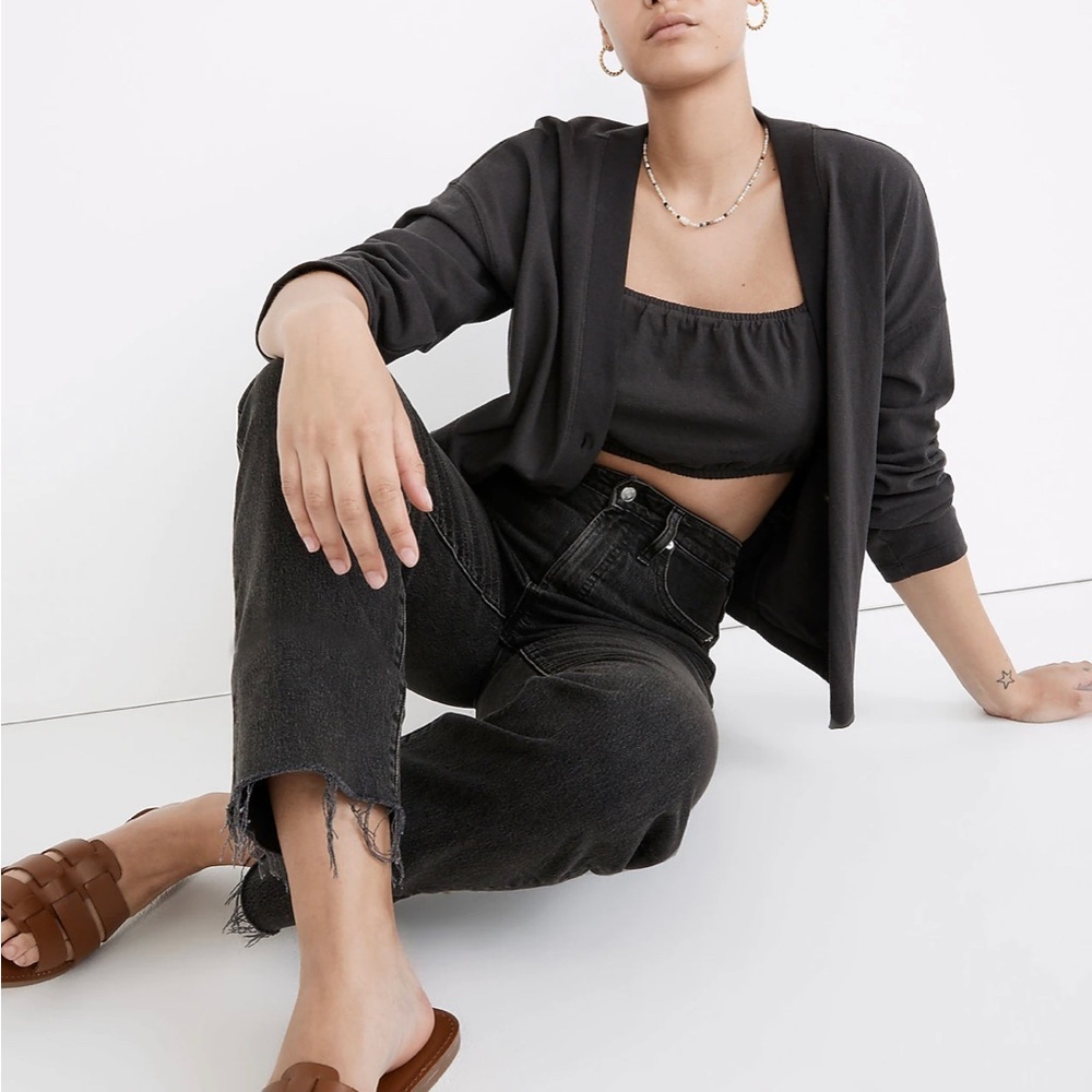 🦋 Madewell | NWT The Perfect Vintage Straight Jean Size 26 in Black